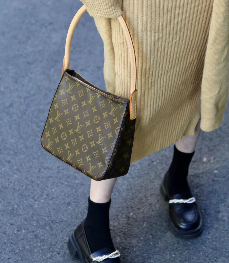 95新 LouisVuitton/路易威登 lopping中号名媛包/全原 M51146