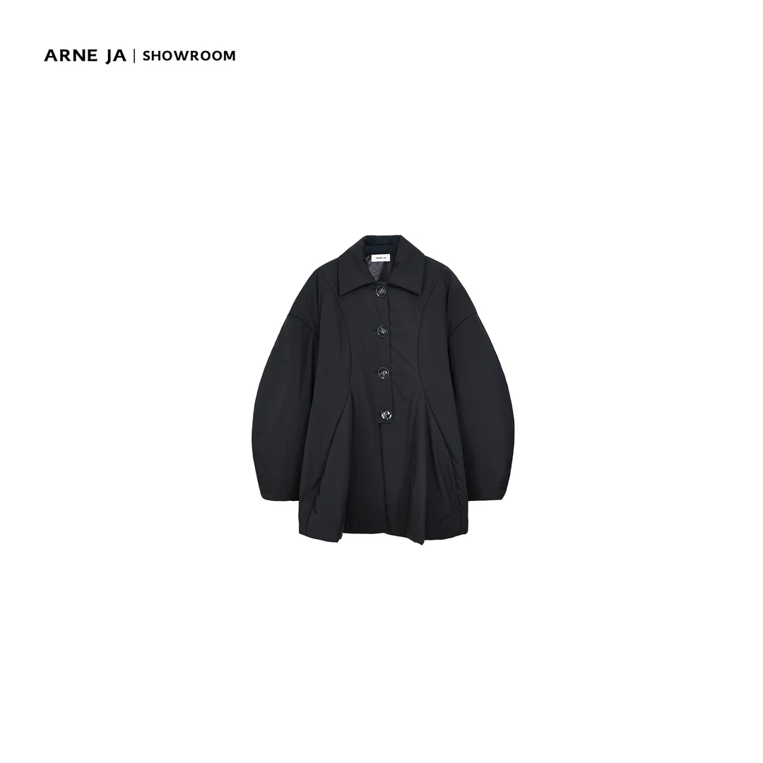 ARNE JA｜ 立裁之美弧线云感轻盈减龄棉服