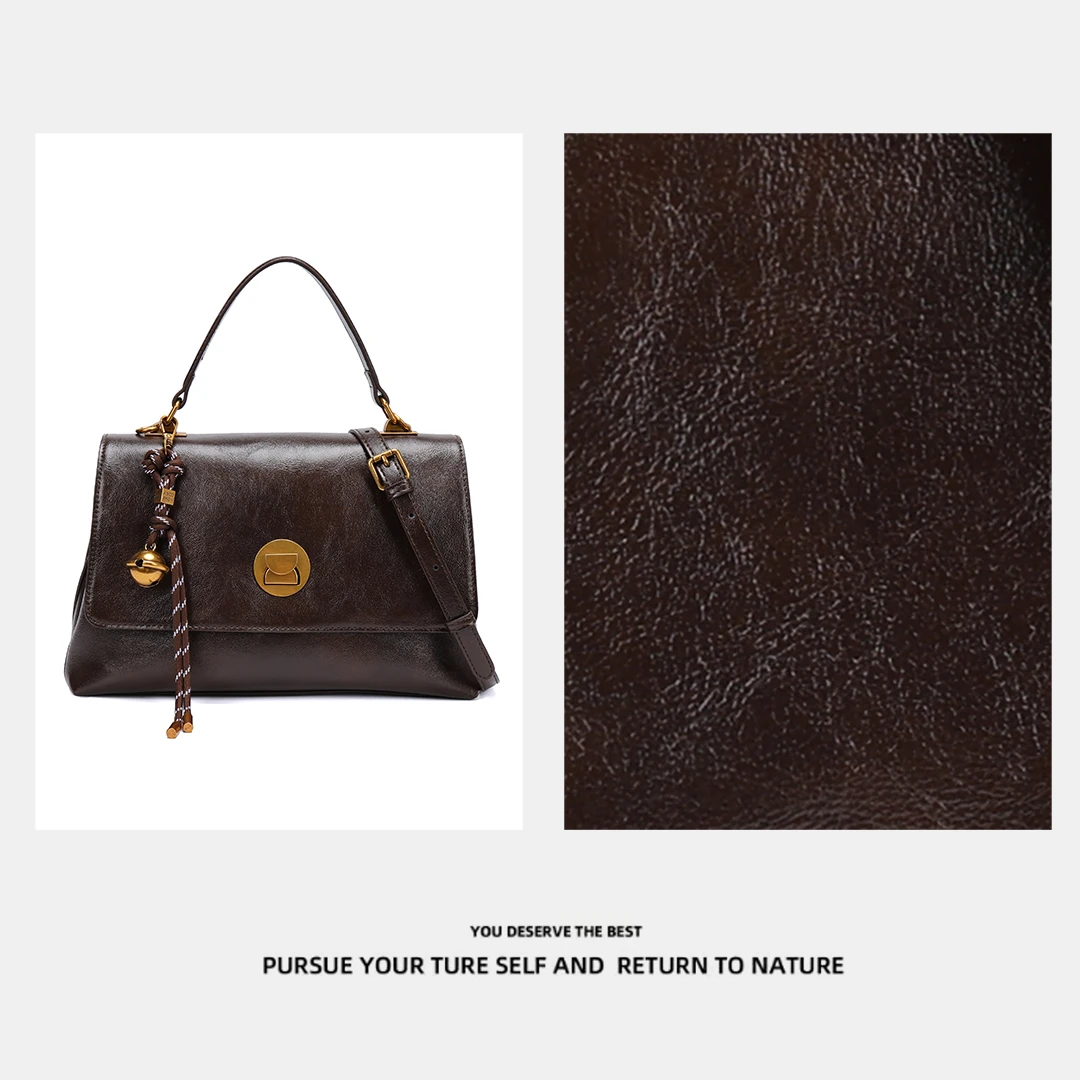 【时光笔记】高级感女士手提公文包大容量百搭单肩斜挎包送挂件