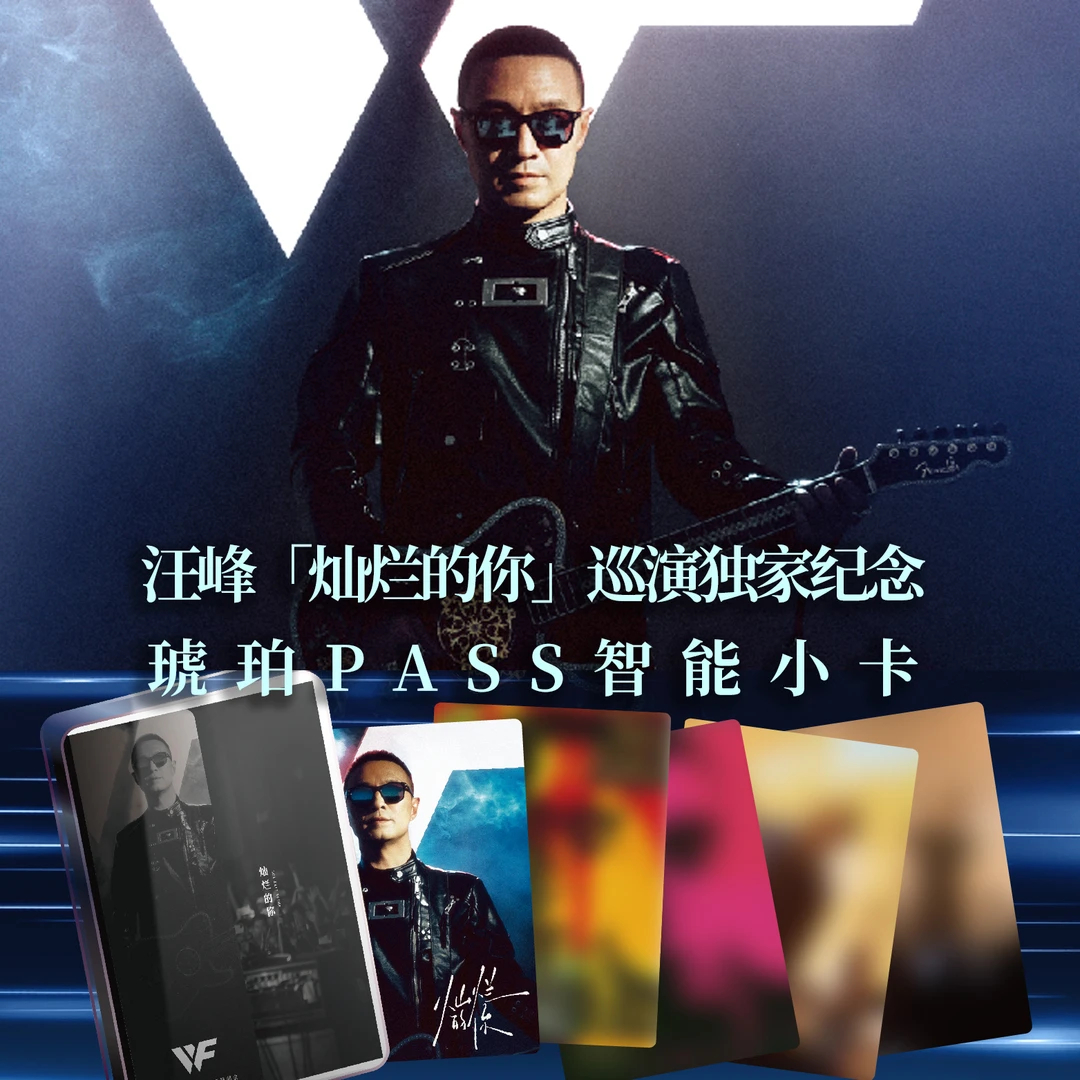 汪峰2024【灿烂的你】巡回演唱会限定音乐PASS卡开售