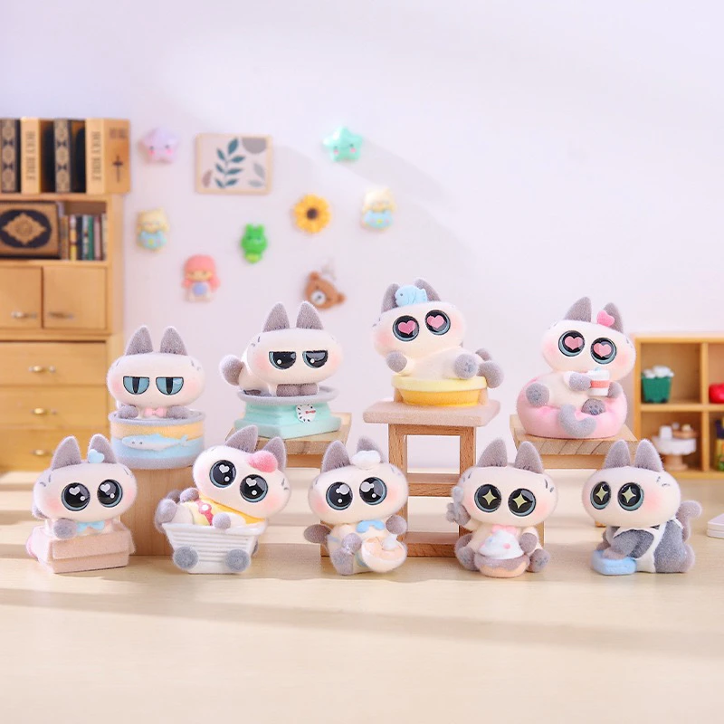 新品暹罗情绪超稳暹罗猫植绒款装饰品摆件