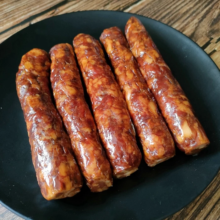 腊香肠重庆特产美食农家手工自制烟熏麻辣味无淀粉纯肉腊肉肠500g