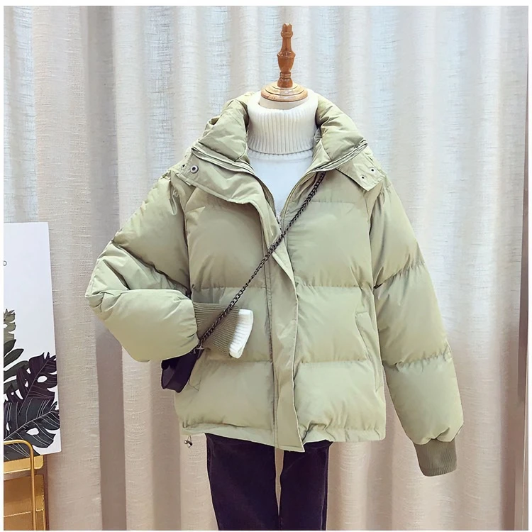 波司澄羽绒服棉服女短款面包服chic东大门港风韩版宽松加厚学生棉