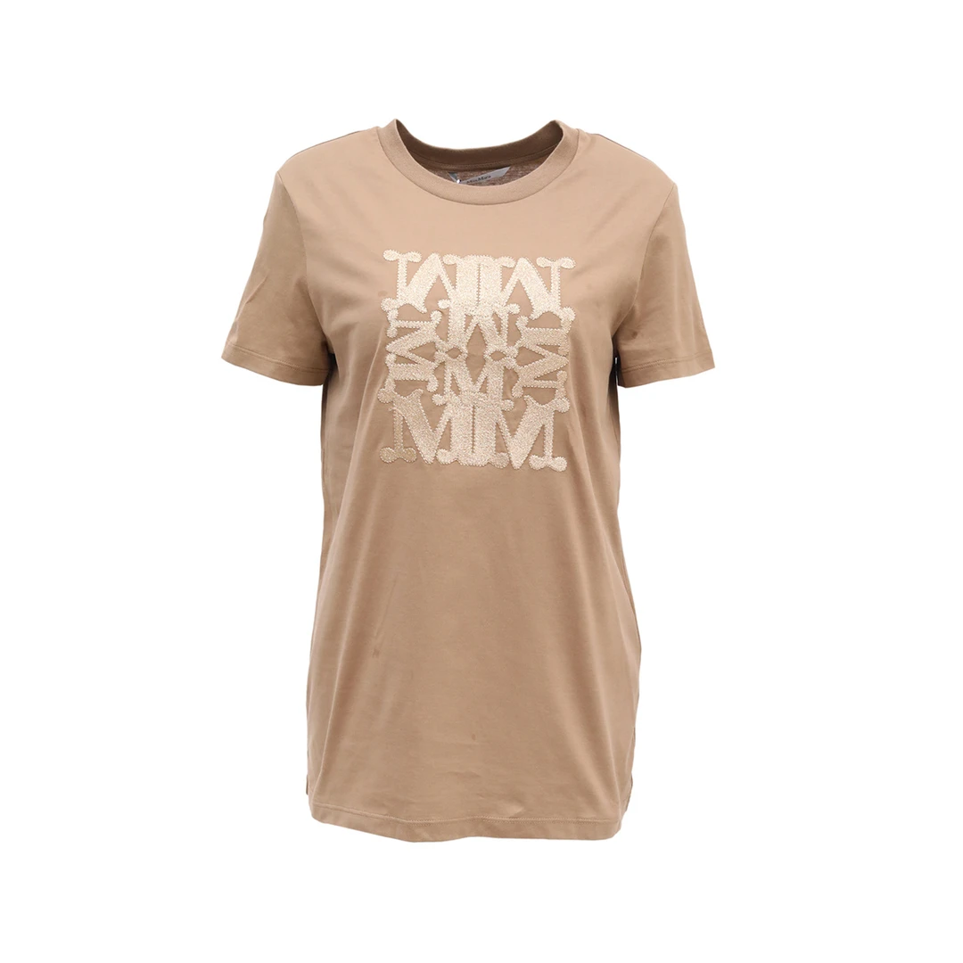 99新 MaxMara 【小北】P234040097/金丝logo T恤