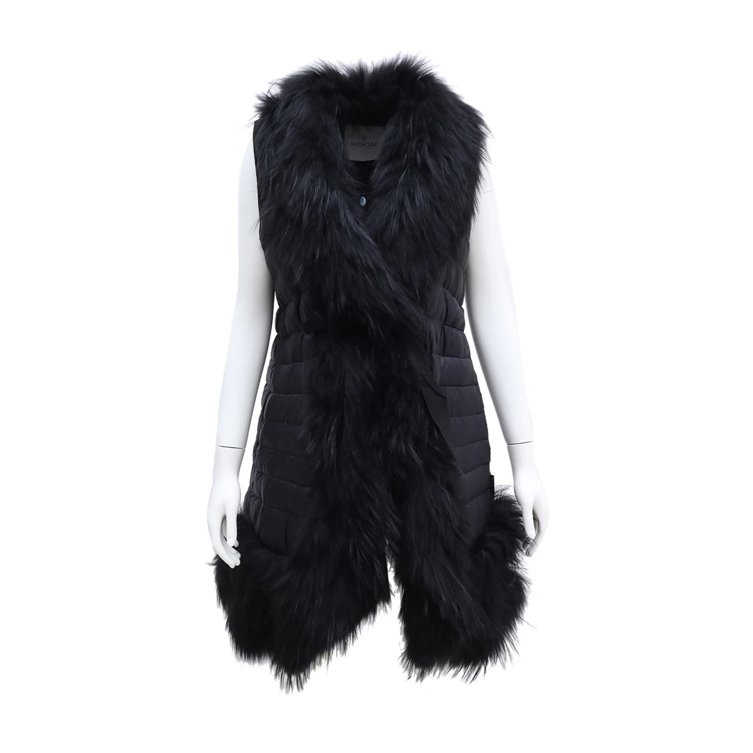 99新 MONCLER 【小北】Moncler 毛领羽绒马甲 P234140545