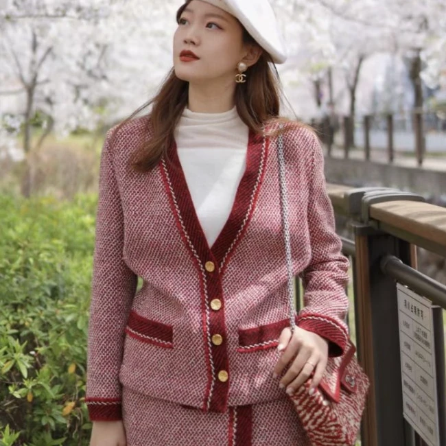 95新 Chanel/香奈儿 【小北】P231187823/中古 四叶草金扣外套