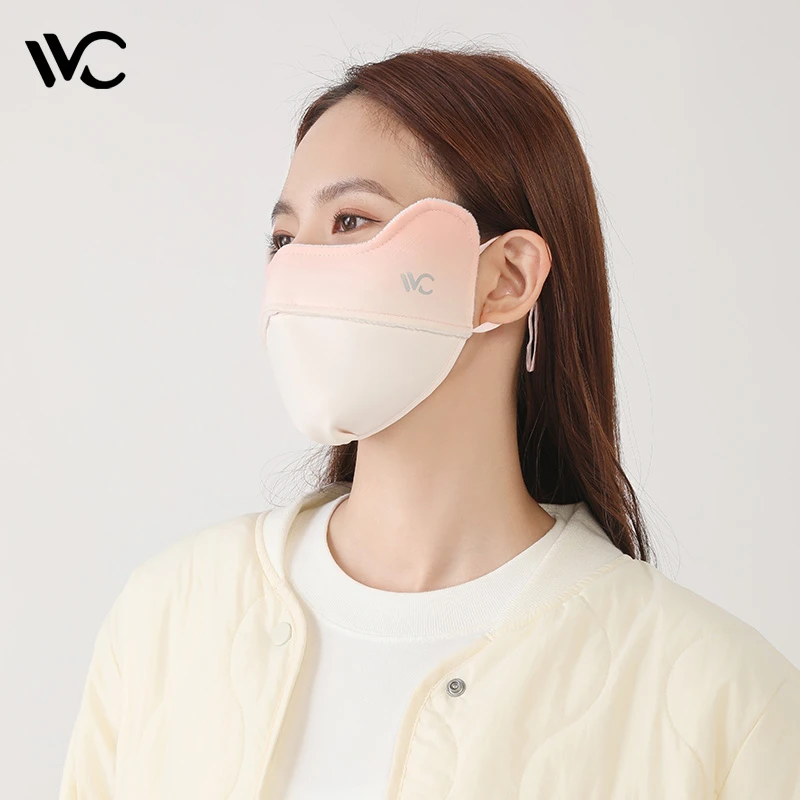 VVC胭脂口罩女神款透气防风防晒口罩立体显瘦双层保暖显高级感