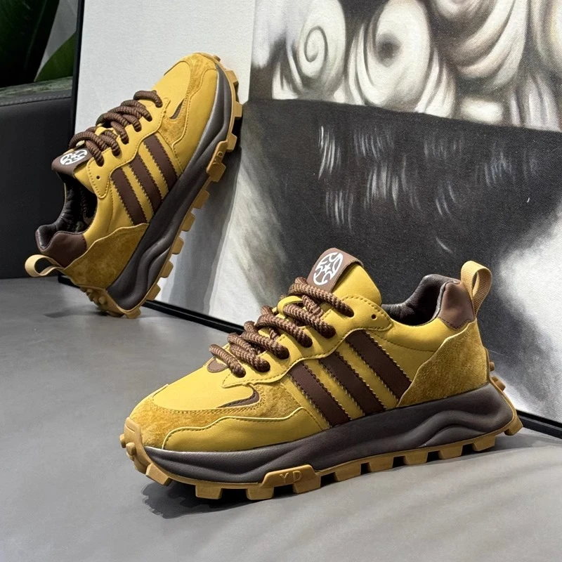 NY时尚阿甘鞋男款秋冬潮流百搭运动休闲鞋舒适男鞋增高老爹鞋潮鞋