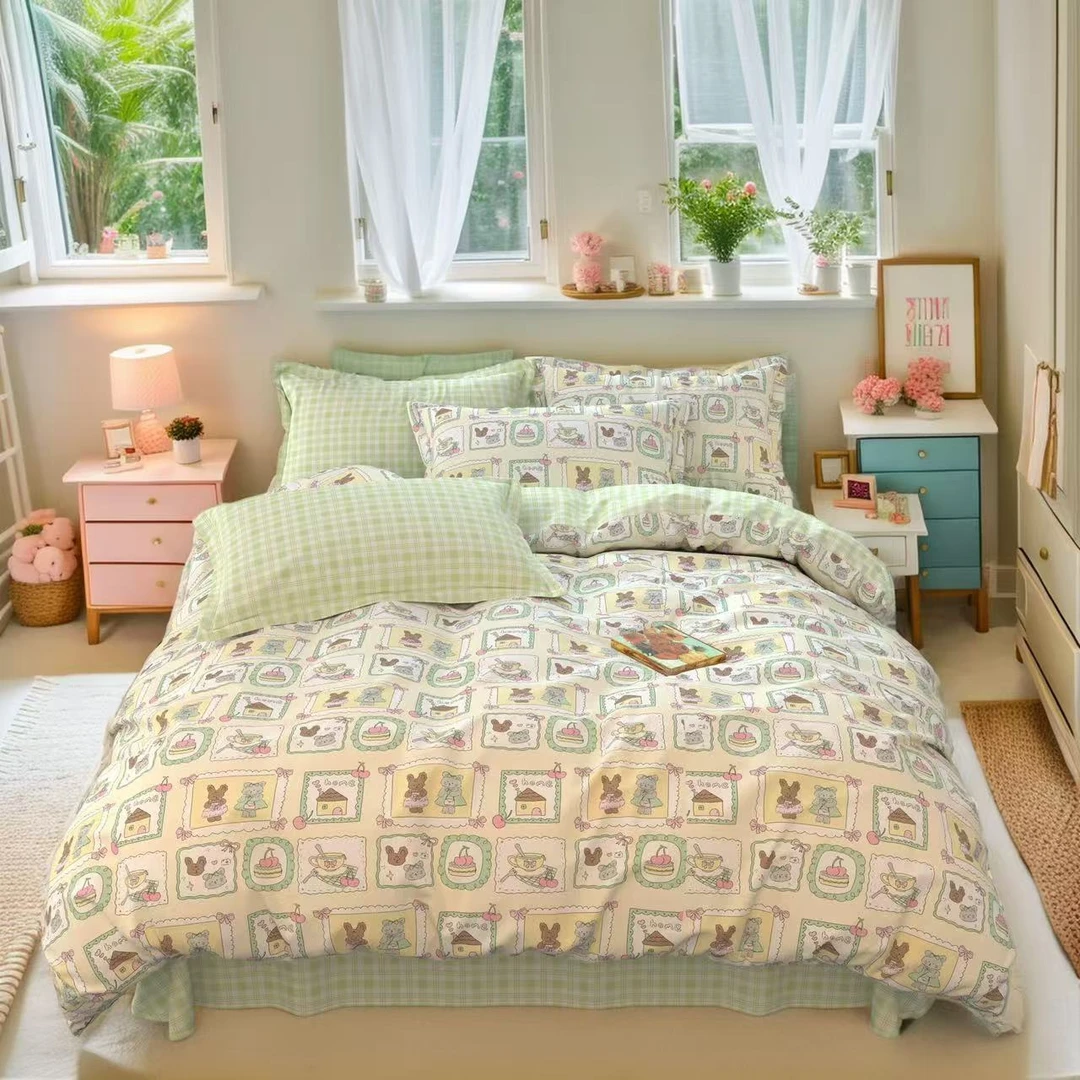 【童话世界】150*200单人透气亲肤可爱成人柔软豆豆被