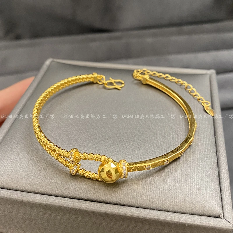 SZ1110 精工镶钻马蹄扣手镯 轻奢时尚气质女款饰品