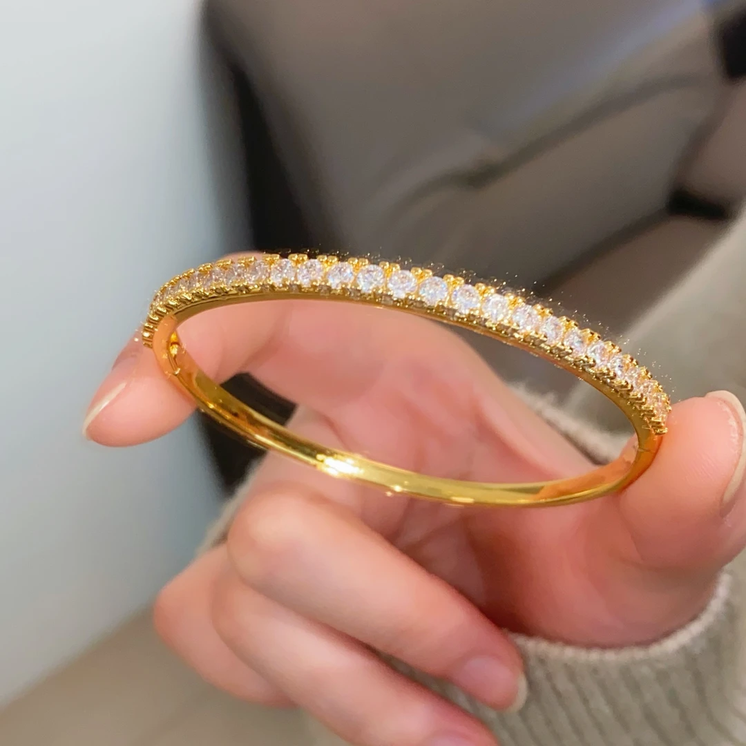 SZ1182 半圈镶钻星辰卡扣手镯