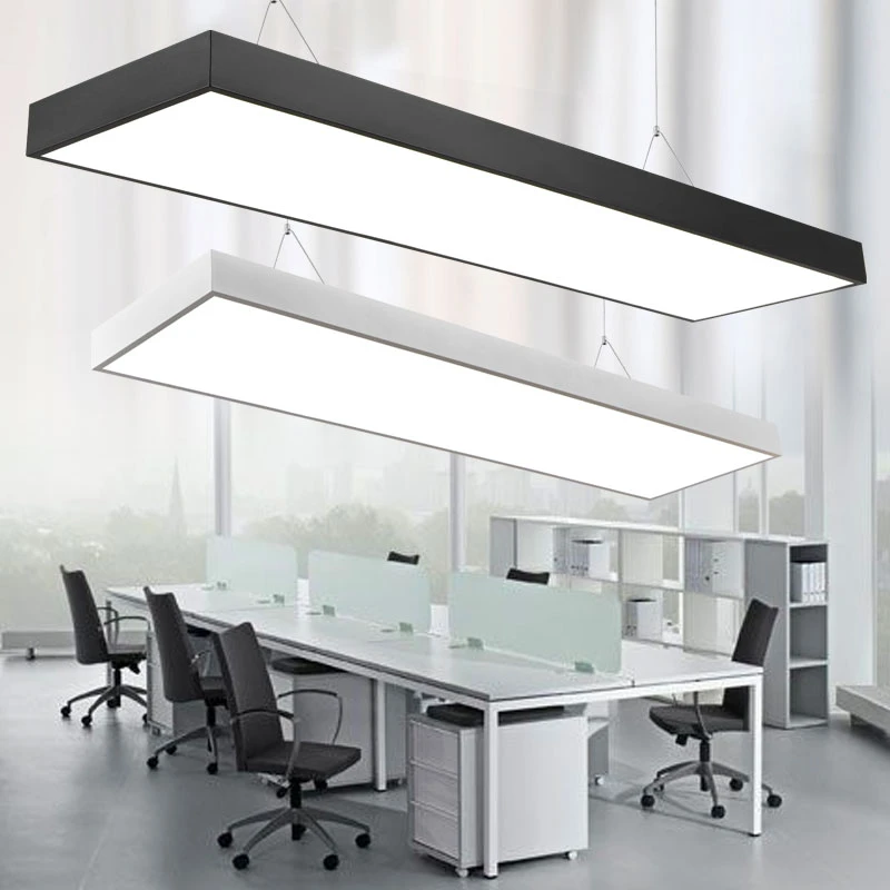 简约led吊灯造型灯长条灯具办公室工作室会议室教室洗车店健身房