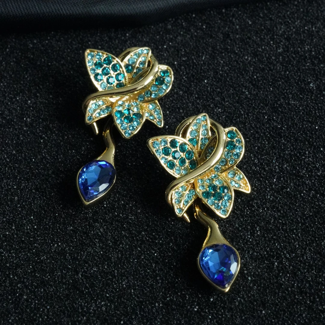 AOPOSS 铜合金耳饰 【清仓孤品】[青花蛇]耳钉耳夹原