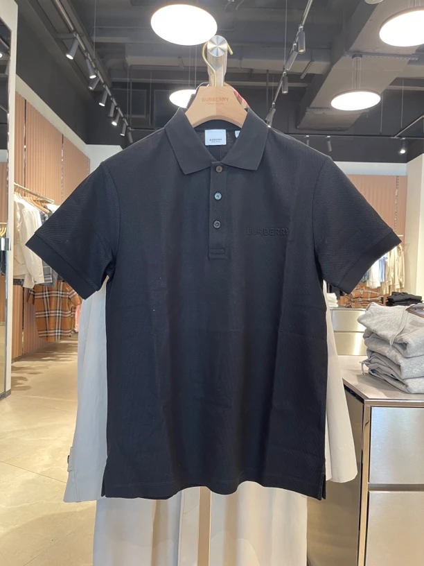 全新未使用 BURBERRY/博柏利 男款logo短袖Polo衫