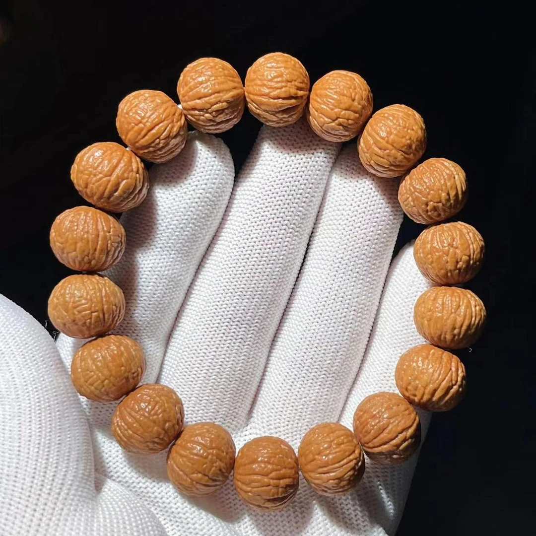 麒麟纹凤羽手串11-12mm 颗颗飞碟桩  全品无暇