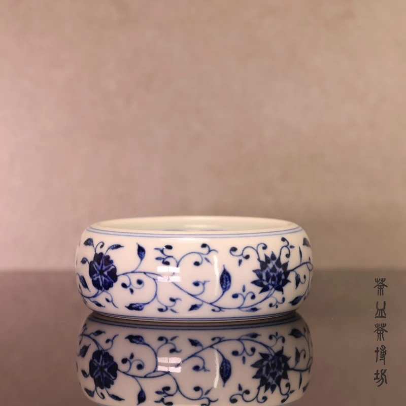 浣溪龙窑鱼藻盖置手工陶瓷柴窑纯手工