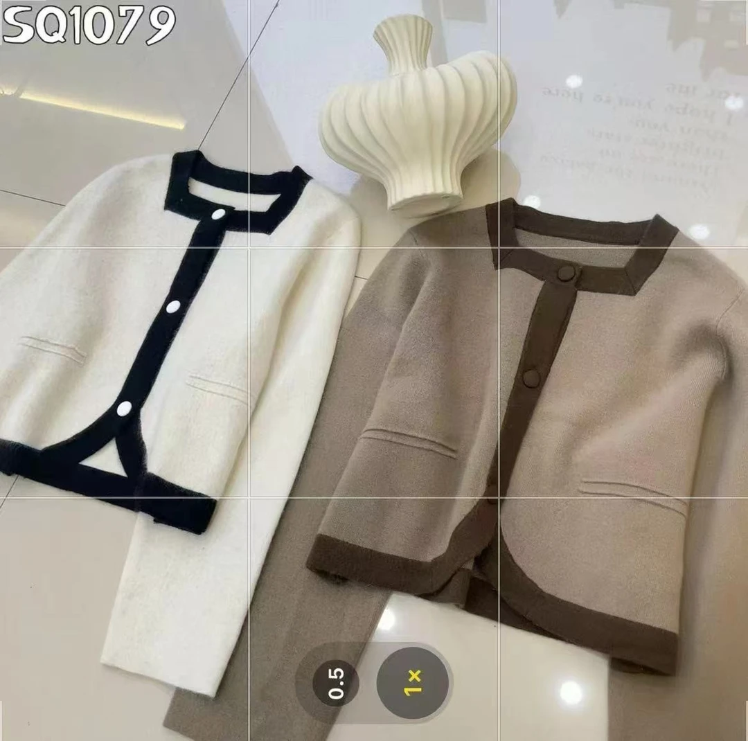 【1079】MB慵懒风女士气质百搭毛衣小香风毛衣