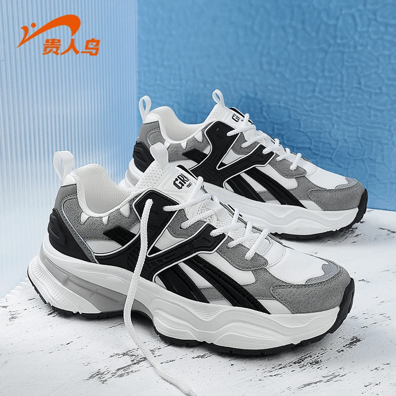 贵人鸟F488561秋冬新款老爹鞋时尚百搭男鞋复古潮流ins厚底休闲鞋