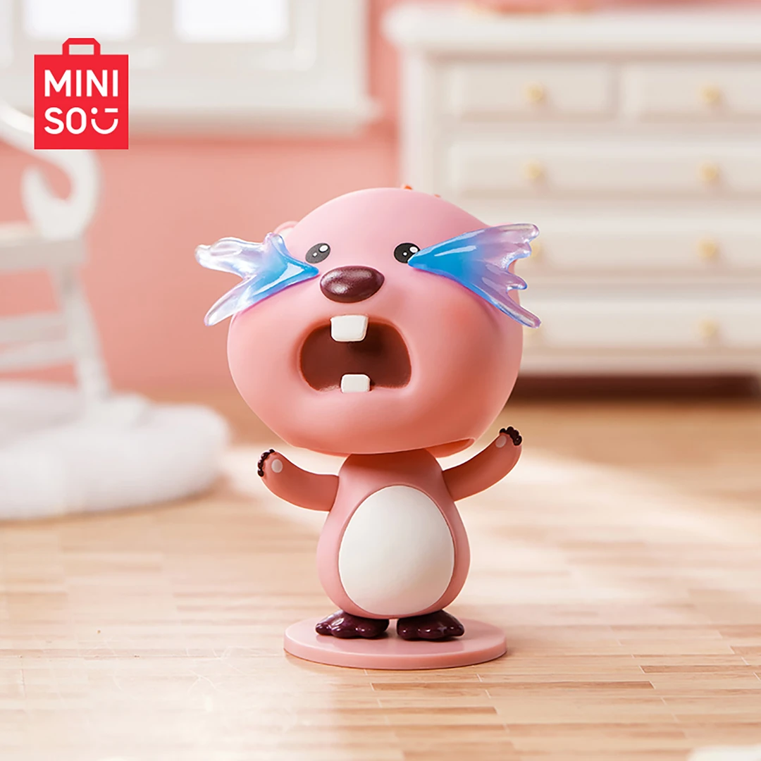 MINISO名创优品赞萌露比系列搞怪摇摇头盲盒手办桌面摆件可爱卡通