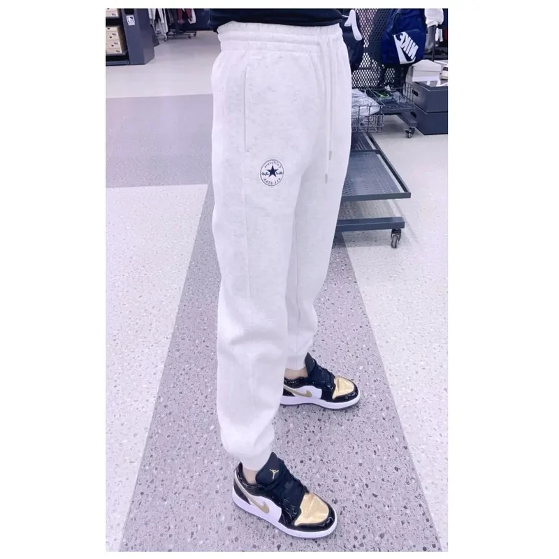 2024秋冬新款显瘦百搭自留款韩版小宽松针织运动休闲卫裤女2315