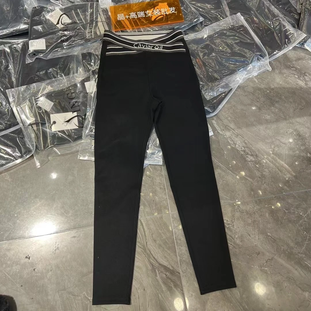 腰字母显瘦打底裤