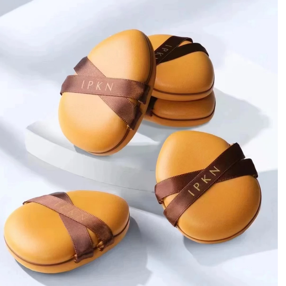 忆可恩皮面弹力粉扑干湿两用