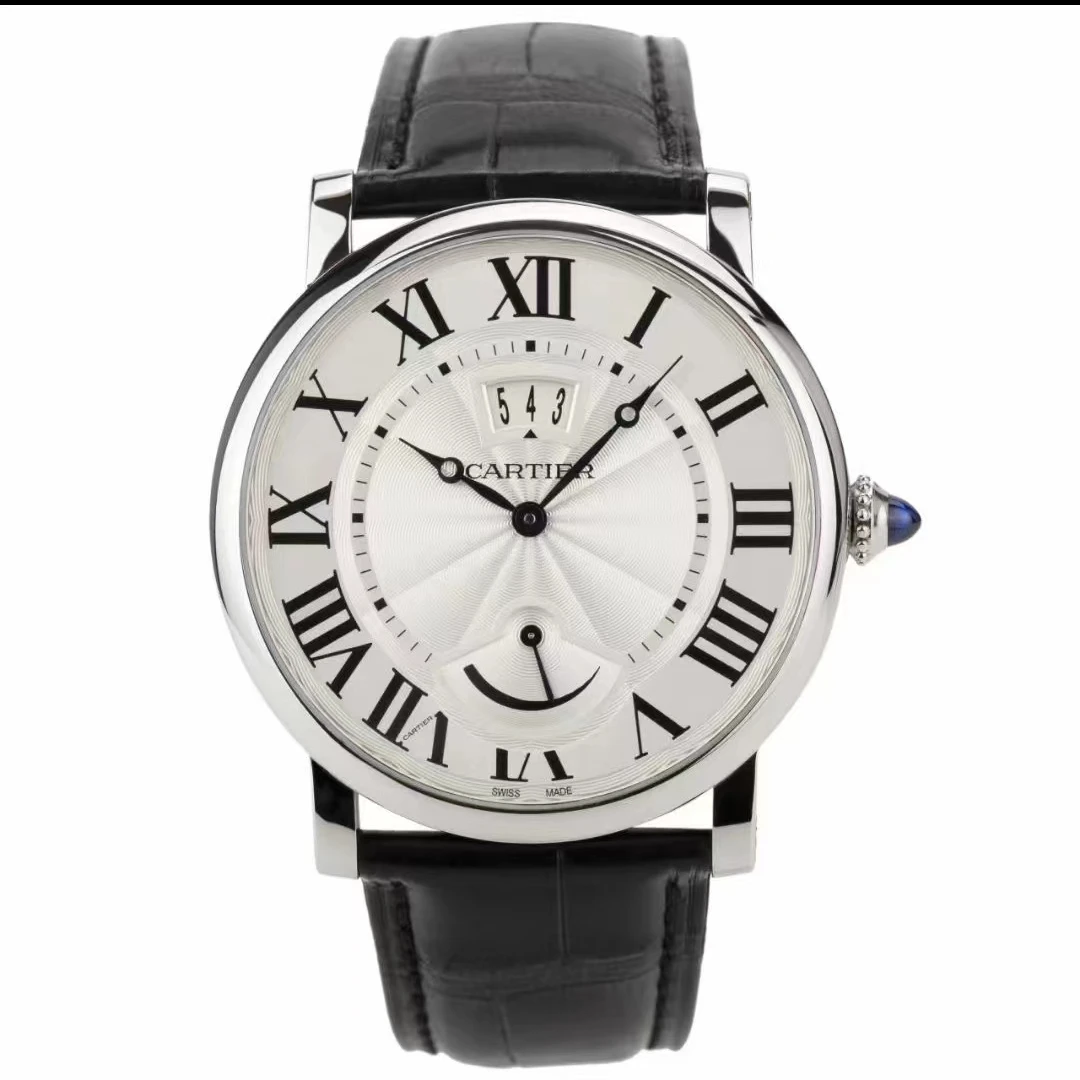 95新 Cartier/卡地亚  伦敦系列 手动机械 男表 40MM 0046