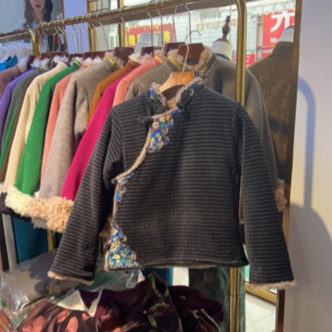 藏族藏服冬季款棉衣中式加厚时尚短款138全清