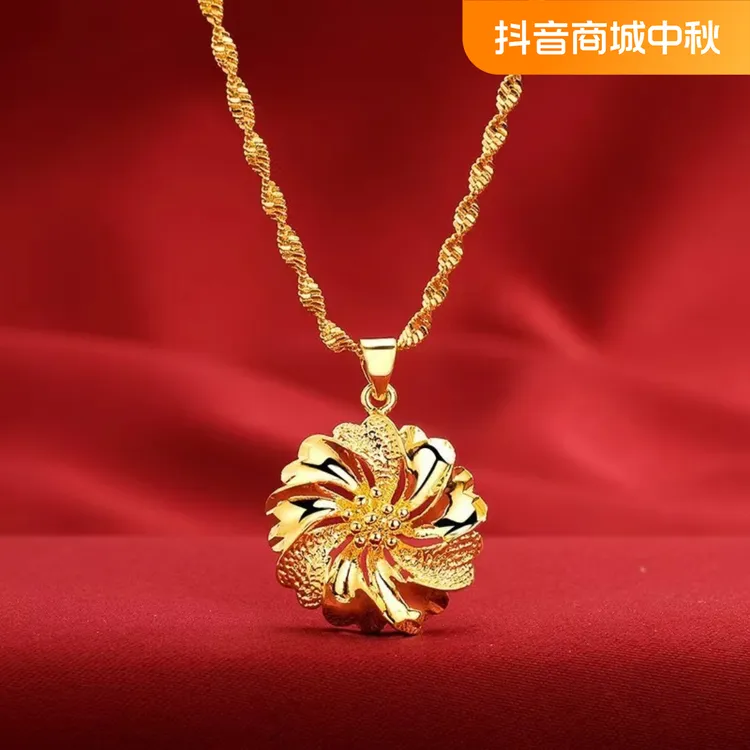 钛钢项链 繁花似锦精美时尚女款项链