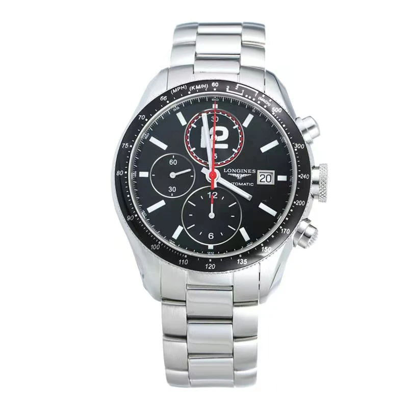99新 Longines/浪琴  L3.636.4.50.6/三眼极速636多功能42表径
