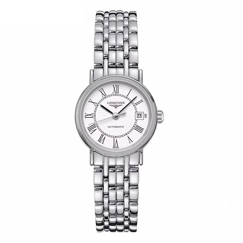 99新 Longines/浪琴 L4.821.4.11.6/瑰丽821罗马带轨道/34.5表径