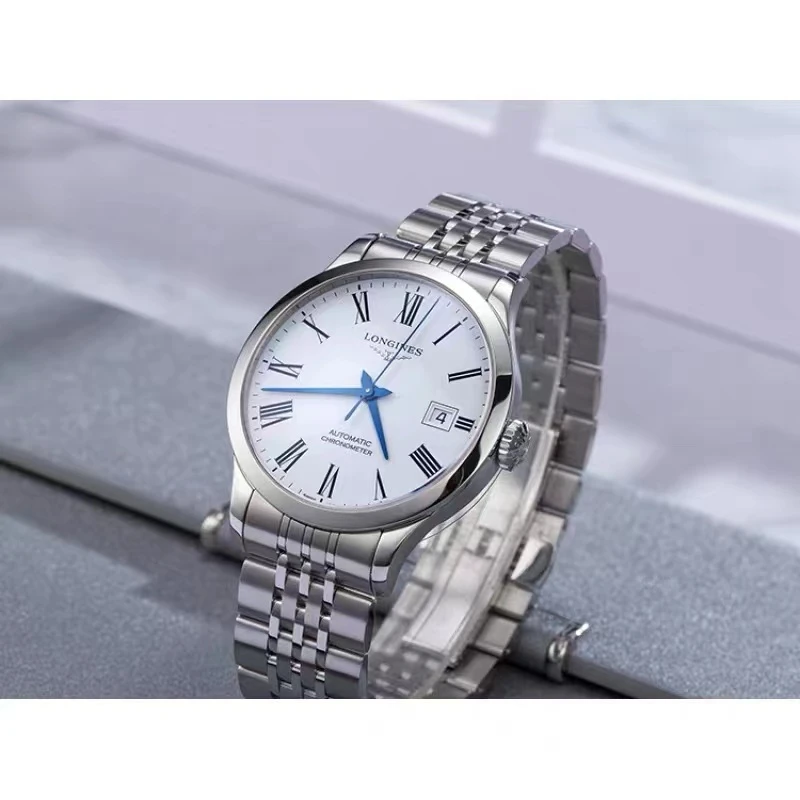 99新 Longines/浪琴 L2.820.4.11.6/开创者820白盘罗马/38.5表径