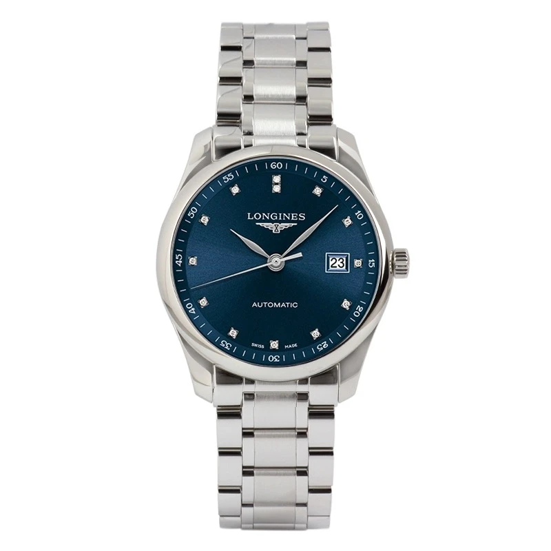 99新 Longines/浪琴 L2.128.4.97.6/名匠128女表蓝盘/25.5表径