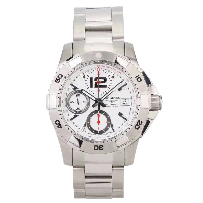 99新 Longines/浪琴 L3.651.4.16.6/三眼康卡斯651潜水/41表径