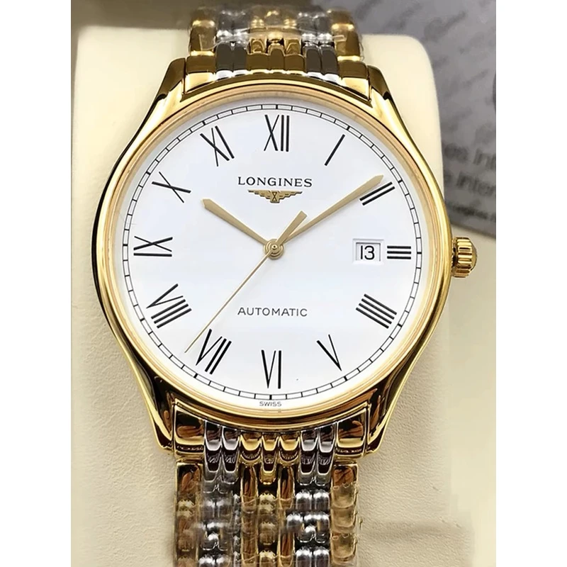 99新 Longines/浪琴 L4.960.2.11.7/律雅960高级间金条/38.5表径