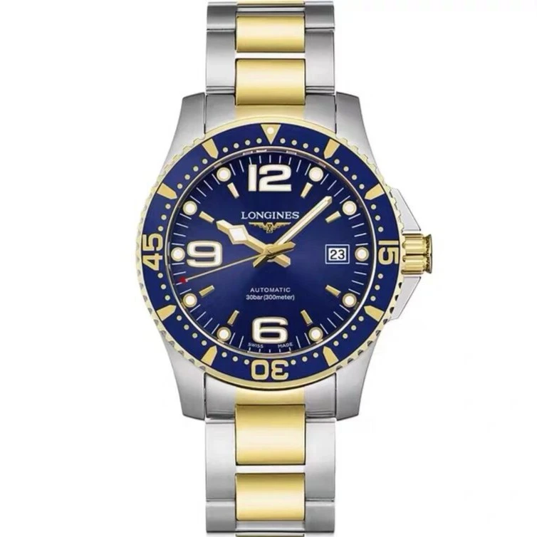 99新 Longines/浪琴 L3.742.3.96.7间金康卡斯742潜水/41表径