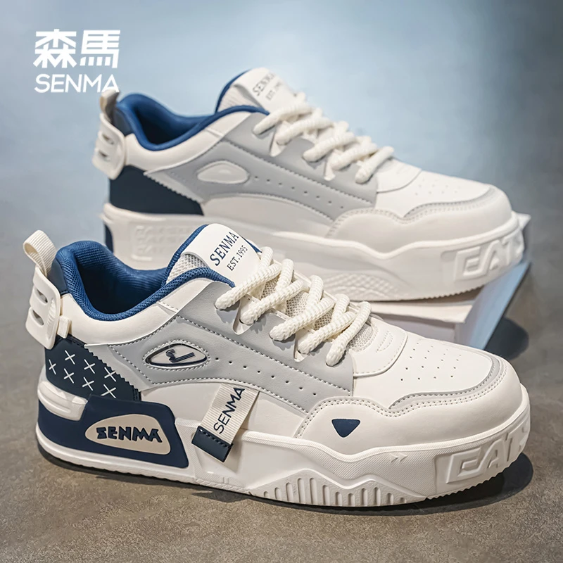 SENMA/森马国潮男鞋2025新款冬季软面百搭休闲板鞋防滑运动潮鞋子