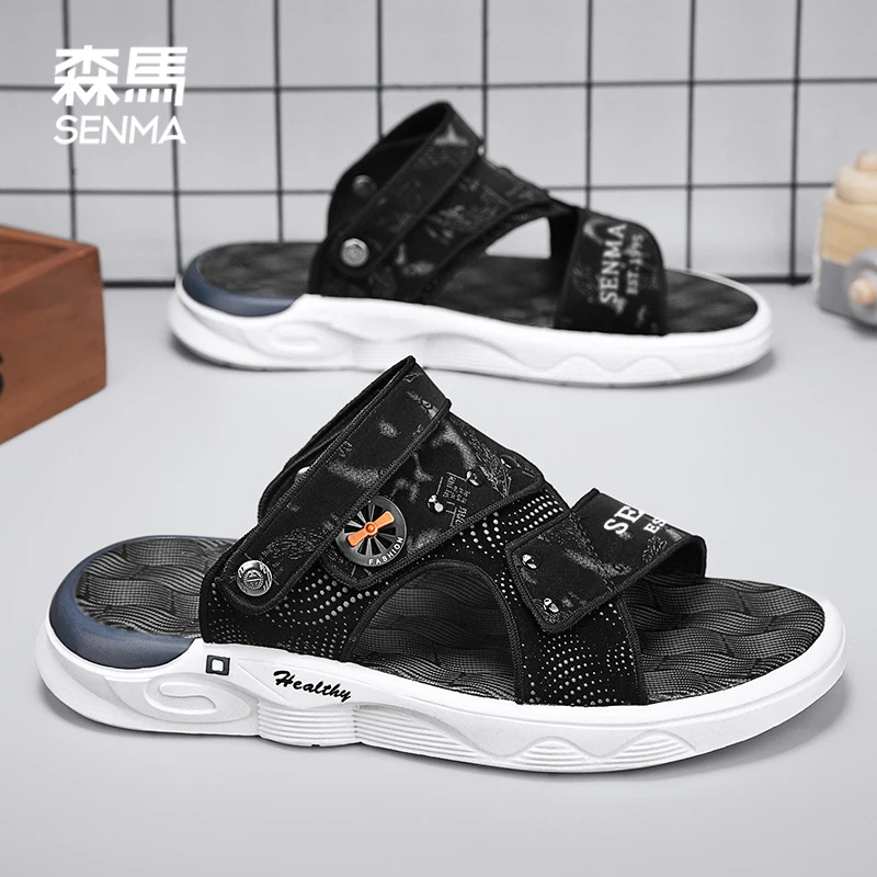 SENMA/森马男鞋2025新款夏季户外沙滩鞋男士韩版时尚两穿舒适清凉