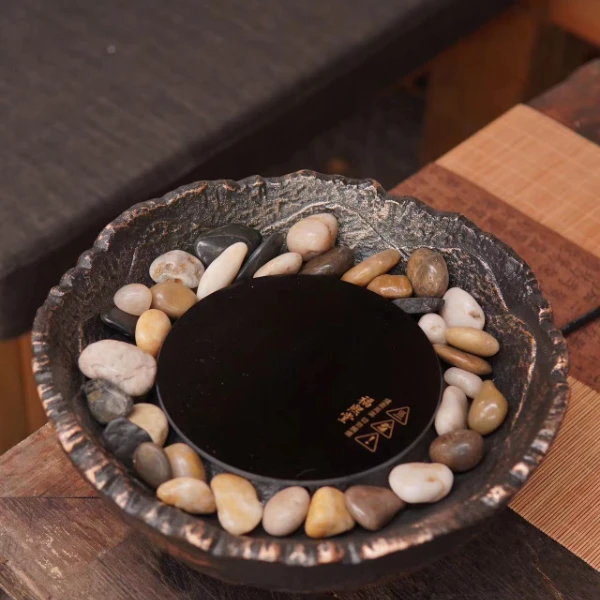 鎏金炉电陶炉煮茶器家用围炉煮茶高功率室内套装电陶炉烧水煮茶