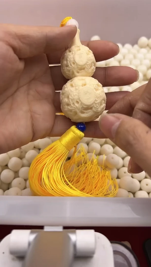 【闪购商品】白玉菩提手串龙纹葫芦1个