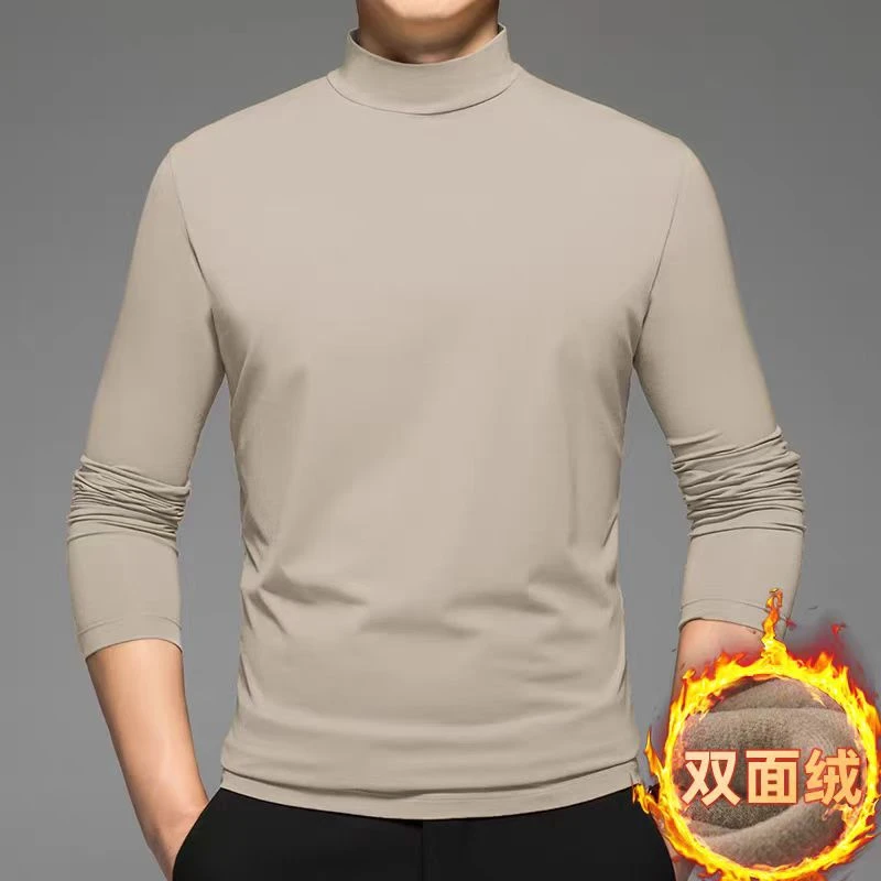【秋冬新品】男士德绒打底衫 双面德绒自发热黑科技锁温保温