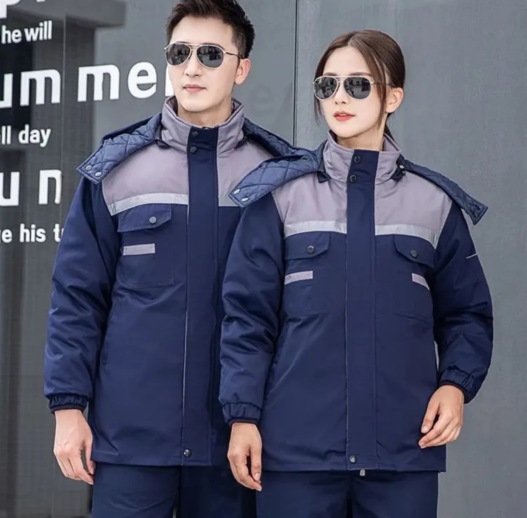 冬季加厚棉袄棉裤服防寒工地汽修保暖加绒耐磨秋冬劳保棉秋冬季