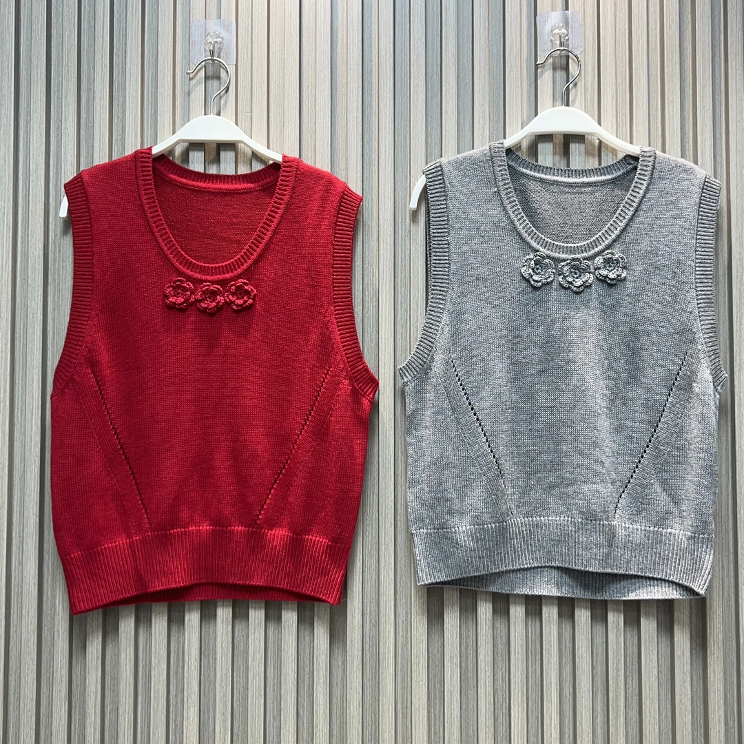 MONA 10羊毛学院 显瘦针织背心女内搭外穿搭配 2024秋季新款