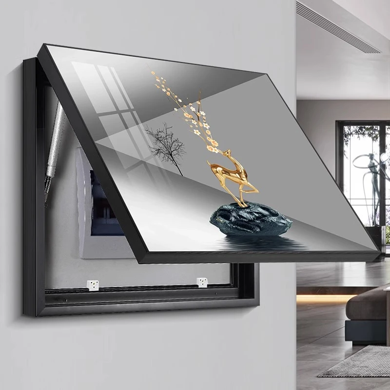 电表箱装饰画免打孔电闸箱空开箱挂画电表盒配电箱总闸开关