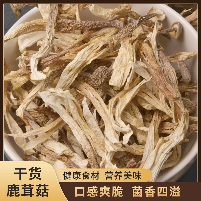 【张哥】微破损鹿茸菇干货脆脆菇 深山美味 香味浓郁 煲汤好料