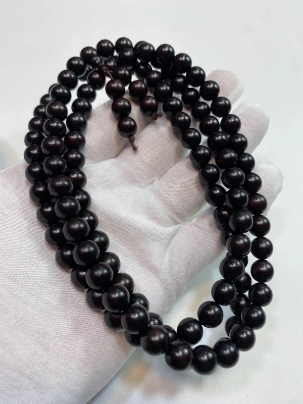 老料印度小叶紫檀多圈108/0.8尺寸