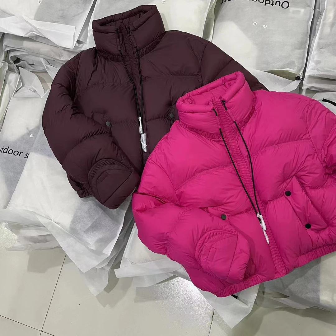 【鹅】高腰短款鹅绒服413102（小号衣长约56）