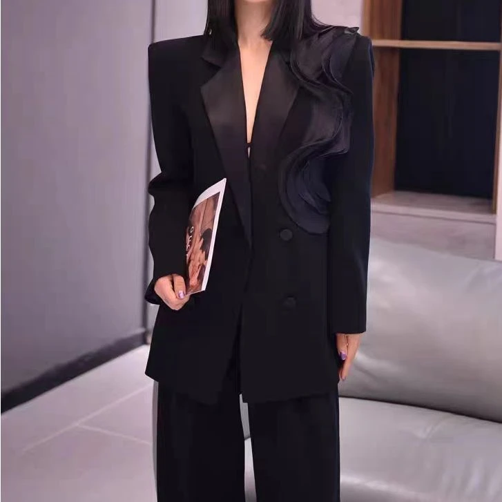 MD进进原创【精英女神】2025百搭设计感时尚气质高级设计师西装外套