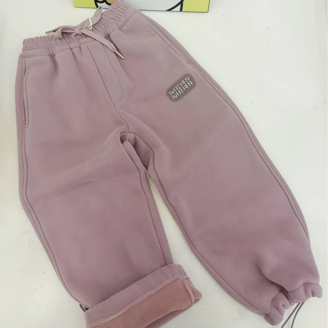 C702 女童加绒卫裤休闲裤秋冬