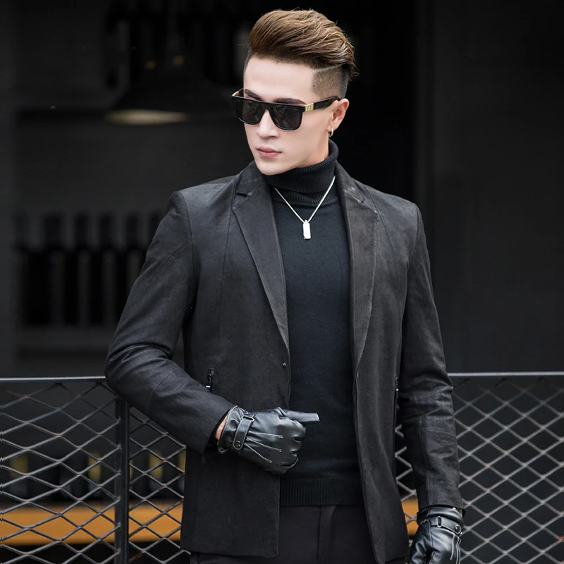 高品质男装黑色西服17611